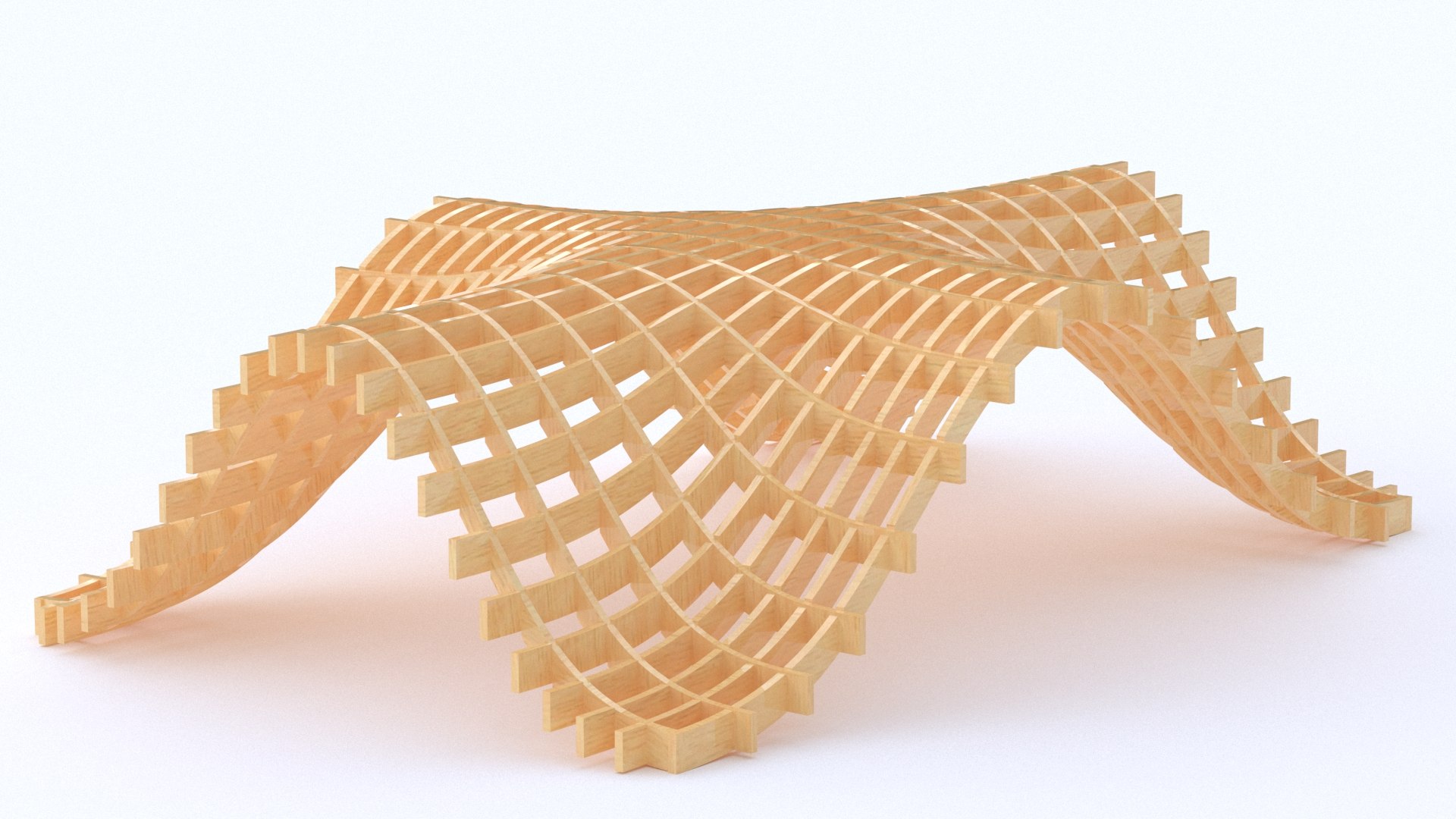 Shell Pavilion 04 Waffle 3D Model - TurboSquid 2388264