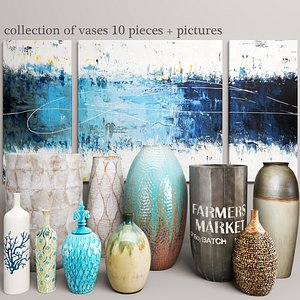 vases pictures dimond 3d model