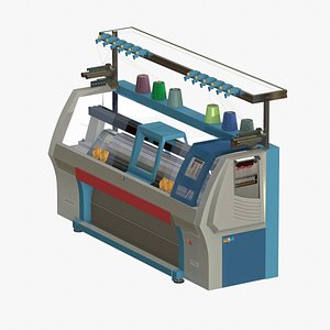 industrial knitting machine stoll 3D model