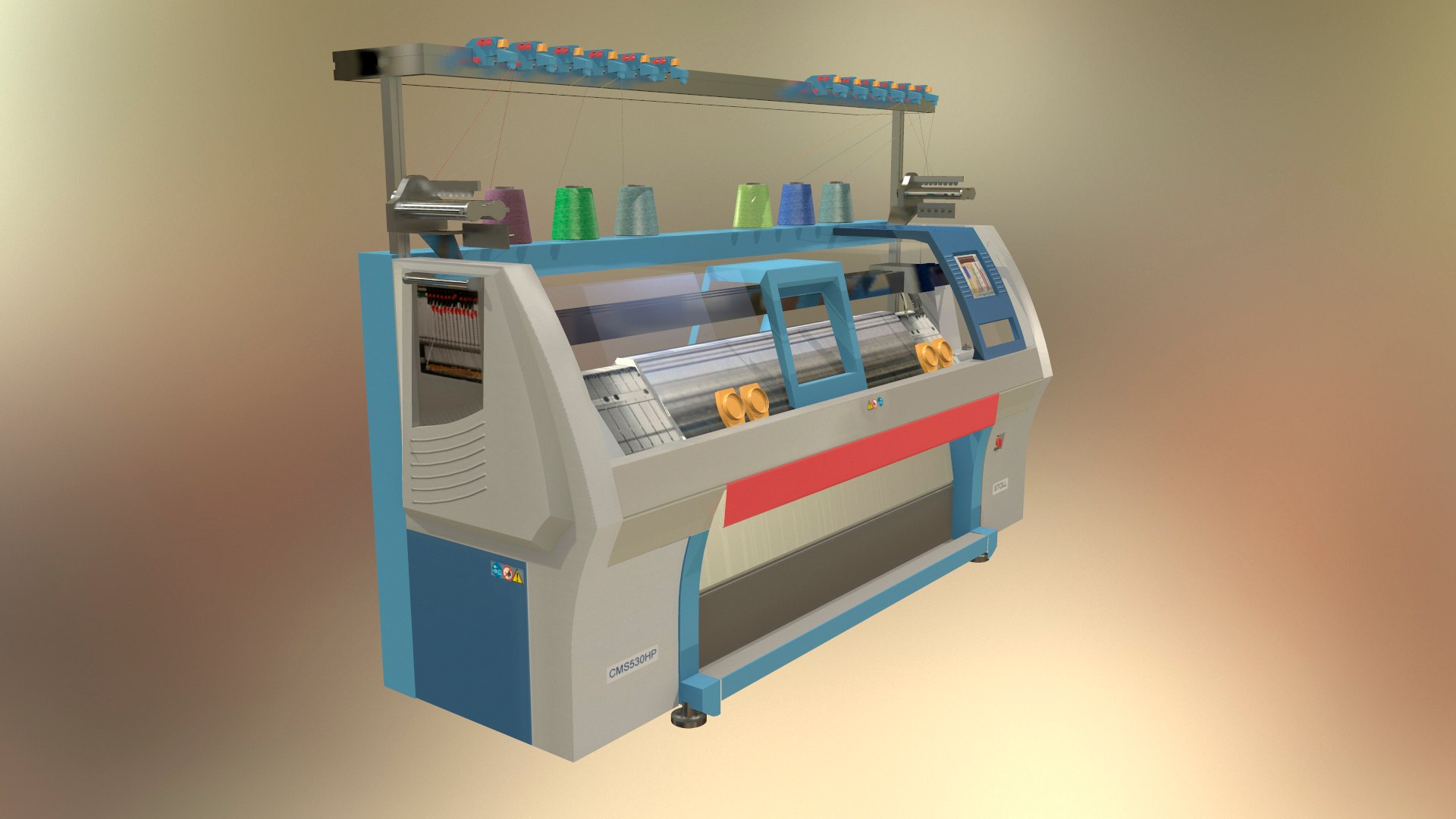 Industrial Knitting Machine Stoll 3D Model - TurboSquid 1496564