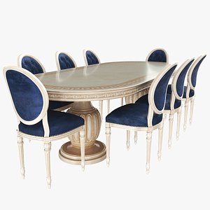 Classic Dining Table With Chairs
