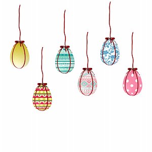 3D easter eggs model