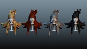 Female hair 4 colors