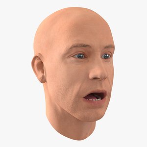 Male Head Rigged 4