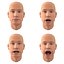 Male Head Rigged 4