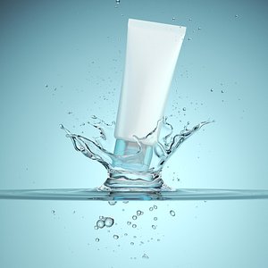 cosmetic splash water 3D