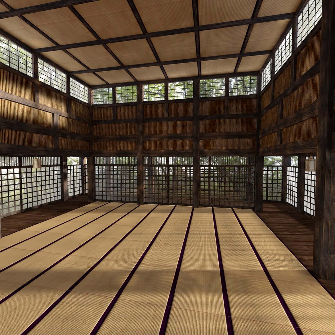 3D VR Japanese Martial Arts Training Dojo Model - TurboSquid 1984144