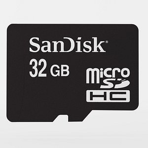 3d model micro sd card