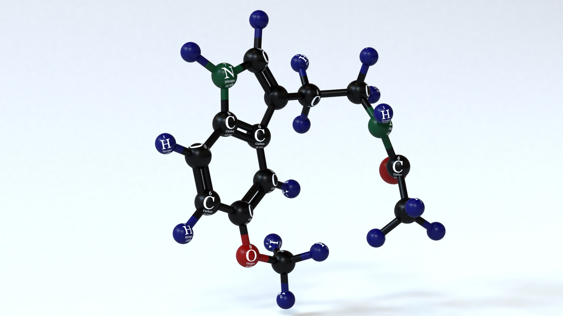 3D molecular melatonine https://p.turbosquid.com/ts-thumb/jo/ZwNdxV/krjwnDsL/3/jpg/1603035619/1920x1080/fit_q87/5972727f20271e55091aef07d0c0b000768d1417/3.jpg