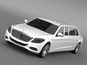 mercedes maybach pullman 2016 3d 3ds