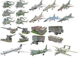 Military Wrecks War Debris Mega Pack - 23 Scanned Assets