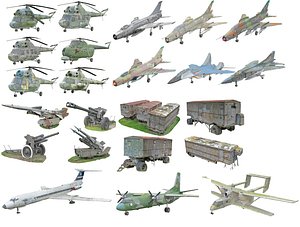 Military Wrecks  War Debris Mega Pack - 23 Scanned Assets