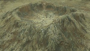 3D crater snow model