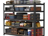 Workshop Storage Metal Shelving 3D Model