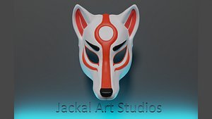 Fox Mask Kitsune Cosplay 3D model