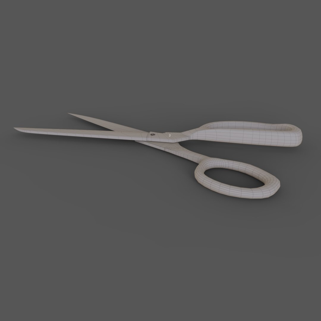 3D Scissors steel simple TurboSquid 1759584