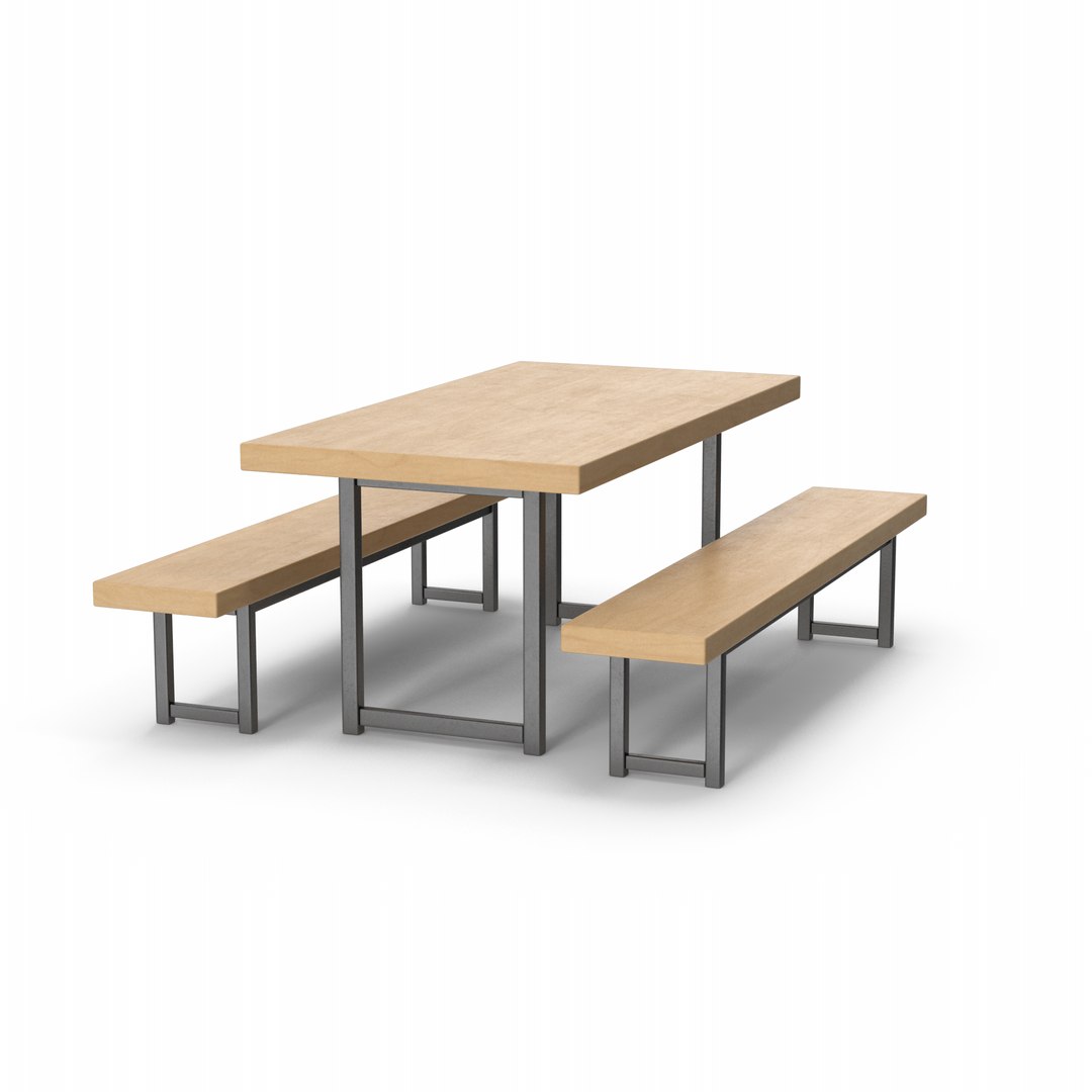 Dining Table And Stools 3D model TurboSquid 2146424