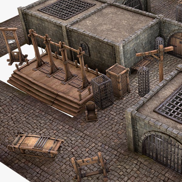 Medieval Prison Constructor Torture Room 3D model