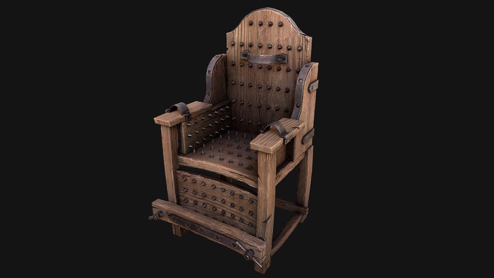 Medieval Prison Constructor Torture Room 3D model https://p.turbosquid.com/ts-thumb/jo/y5rQhm/vx/torturechair_1/png/1674771137/1920x1080/fit_q87/0f7bee0bcd54e6ed97a10ea9d11a8c1932056bb0/torturechair_1.jpg
