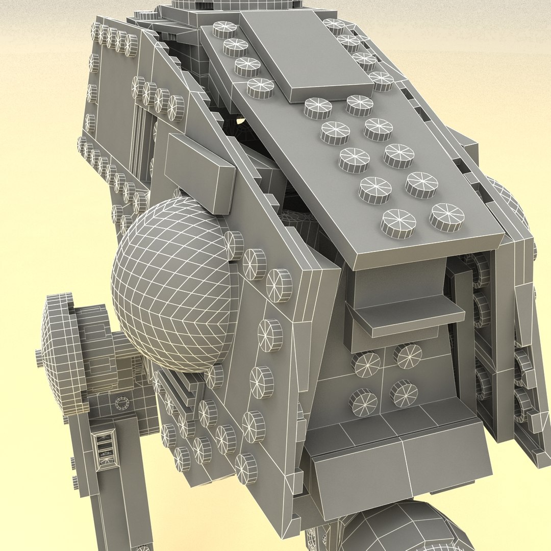 lego starwars at-dp 3d model