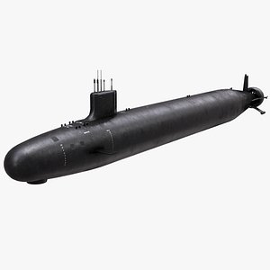 uss colorado ssn-788 attack submarine 3D model
