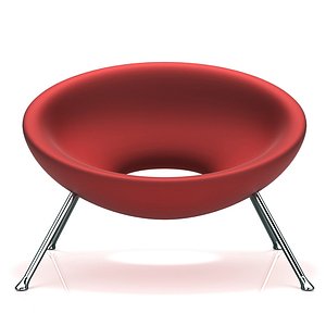 3d armchair kartell ploof 6015 model