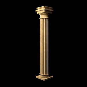 3D Classic doric column model