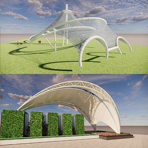 3D Tensile Structures Collection -A18 model
