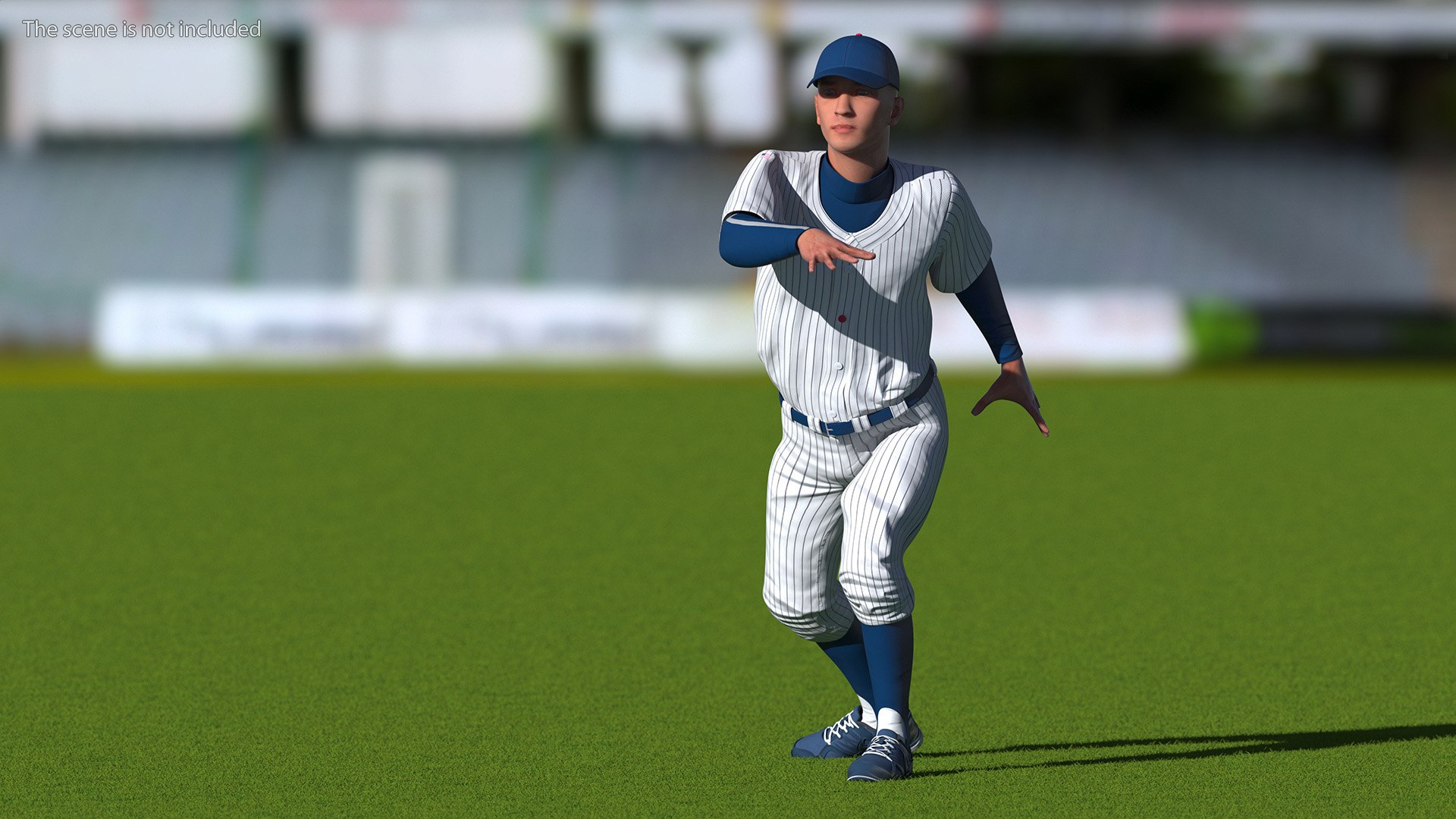 3d Baseball Player Rigged Generic