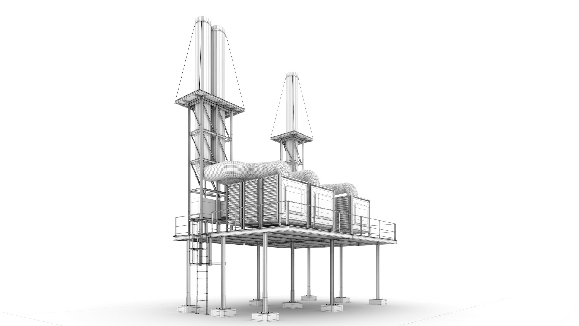 3D Air Conditioning Units Tower Model - TurboSquid 1970139