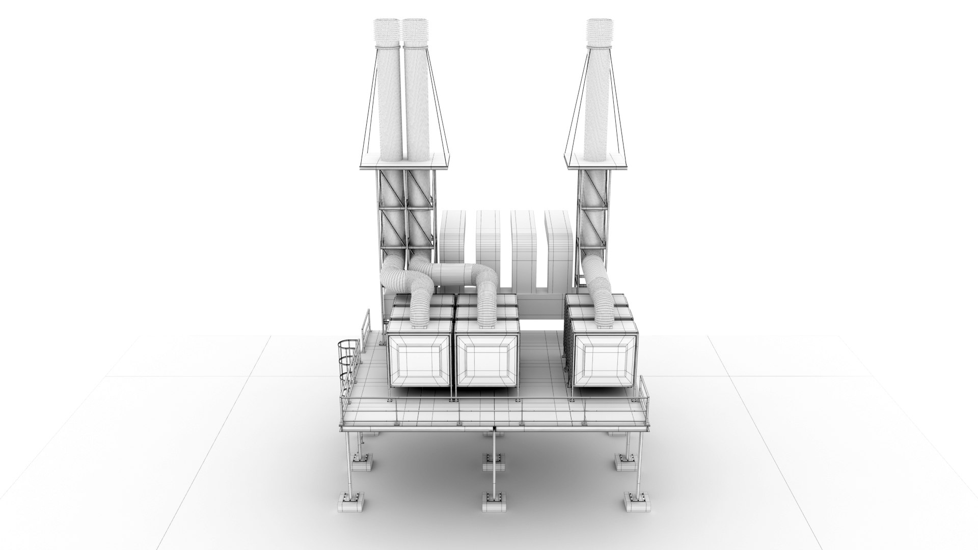3D Air Conditioning Units Tower Model - TurboSquid 1970139