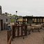 Farm and Shanty Village with People