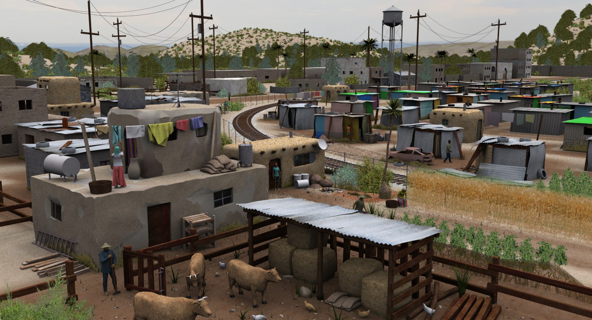 rural shanty 3D model https://p.turbosquid.com/ts-thumb/jp/K892Uo/dMYEeRRL/farmslum_cam01_12wide_update10000/png/1523124724/1920x1080/fit_q87/d3d2fcbdc70858606f4482d50078d821bf14ca24/farmslum_cam01_12wide_update10000.jpg