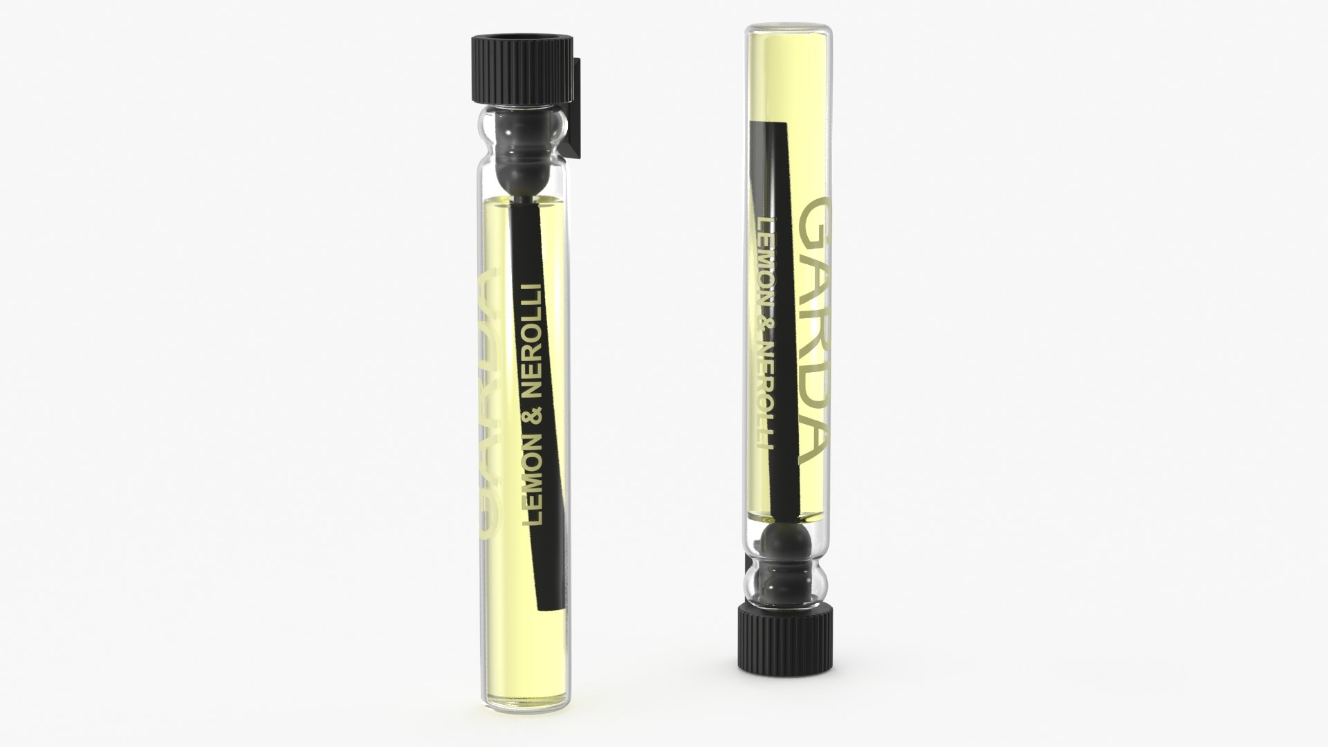 Garda Lemon and Neroli Perfume Oil Sample Vial 3D model preview