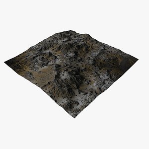 3D Desert Terrain J4 model