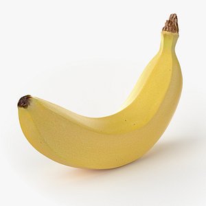 obj realistic banana fruit real