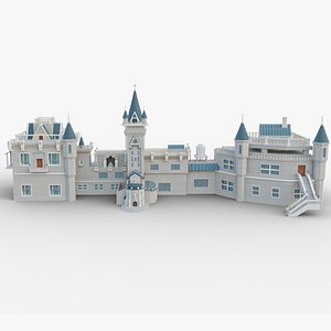 Castle With PBR Unity Unreal  Engine V-Ray Arnold Textures Included