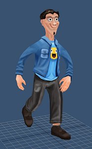 casual man cartoon max