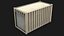 16ft Container With Roll-Up Door - White 3D model