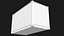 16ft Container With Roll-Up Door - White 3D model