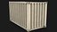 16ft Container With Roll-Up Door - White 3D model