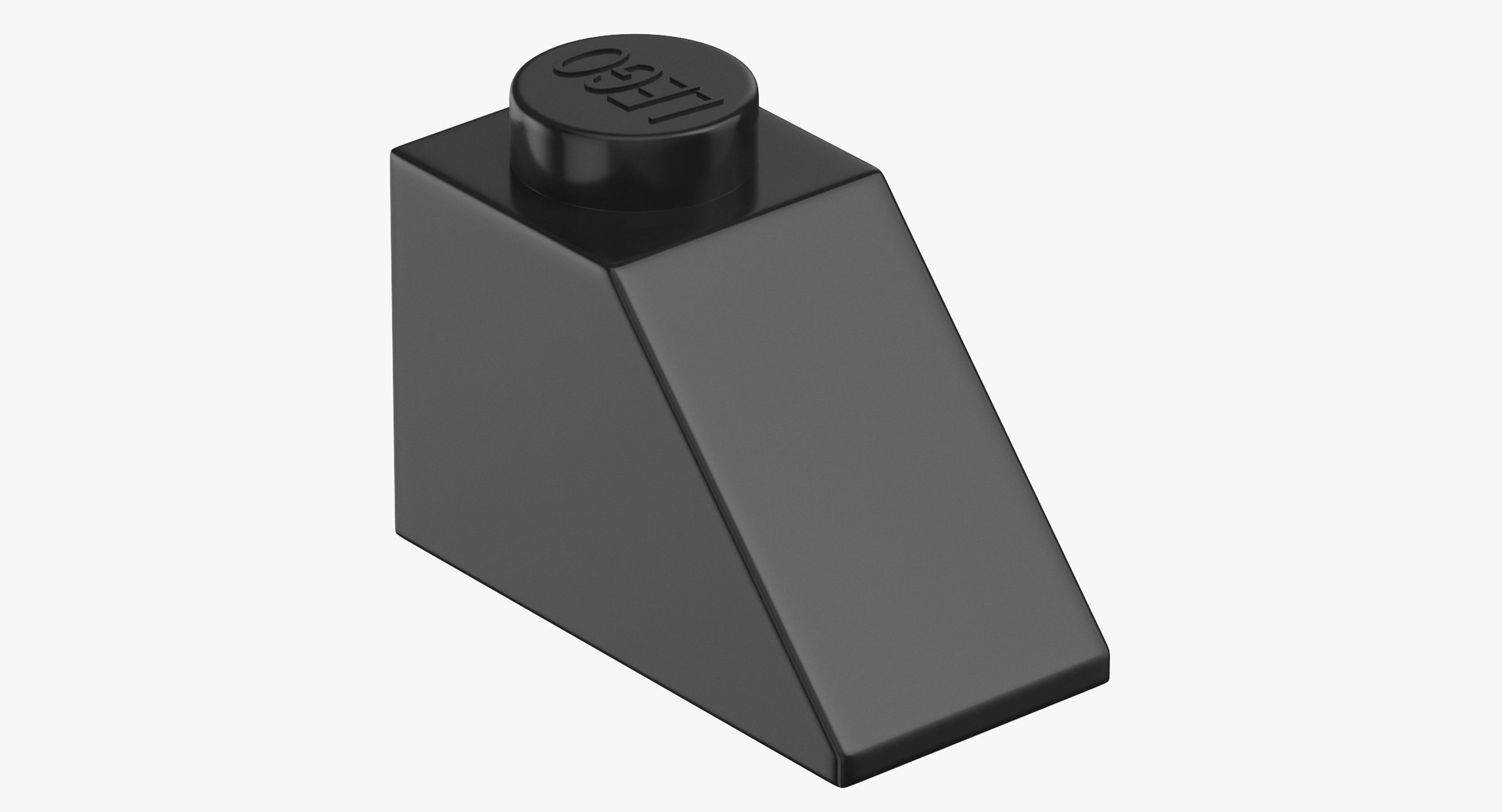 Lego Brick 2x1 Slope 3D Model TurboSquid 1409413