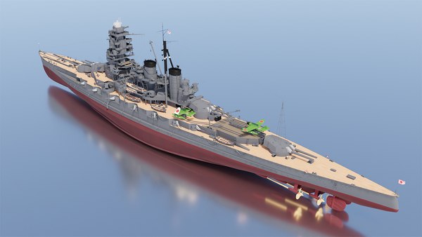 3d model japanese hiei