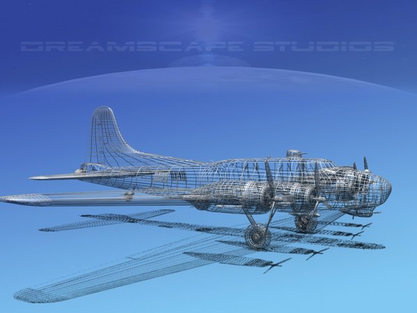 3d Model Boeing B-17 B-17g