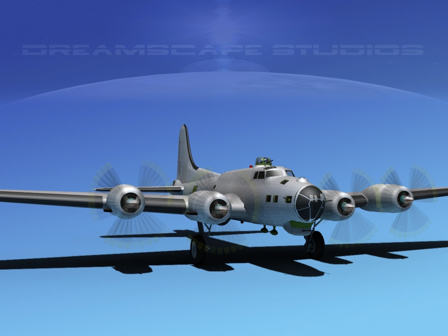 3d Model Boeing B-17 B-17g