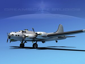 3d model boeing b-17 b-17g