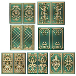 Backgammon Set Collection 01 3D model