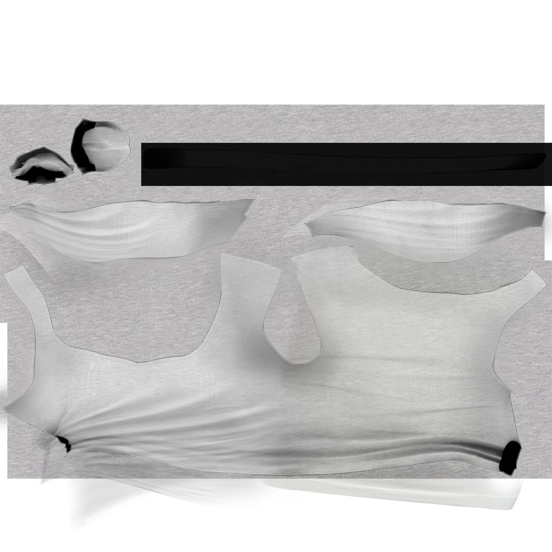3D Off Shoulder Crop Tied T-shirt model - TurboSquid 1905397