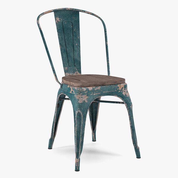 modelo 3d Old Stackable Chair Wooden Seat - TurboSquid 2041631