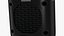 Compact Ceramic Heater Black